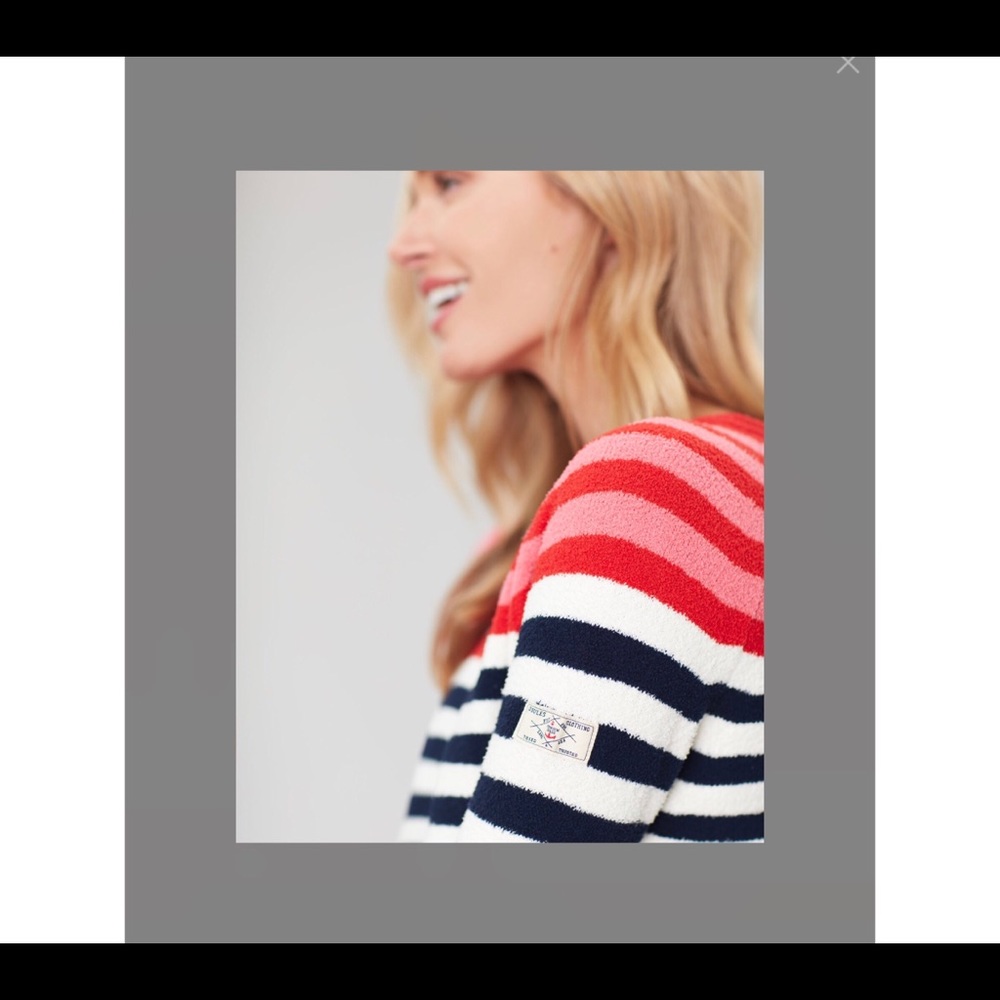 Joules Seaport striped sweater US 2 NWTS - Picture 2 of 9